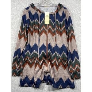 Miusey Women's Medium‎ Zip Up Long Hoodie Jacket Lightweight Tunic Sweatshirt